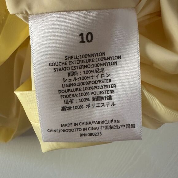 Fear of God Essentials Kids Sz 10 Short-Sleeve Nylon Shirt Jacket Canary Yellow - Picture 7 of 11